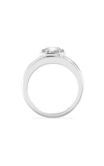 Load image into Gallery viewer, 2CTW Round Shaped Lab Grown Diamond (F/VS) Mens Ring in 14K White Gold
