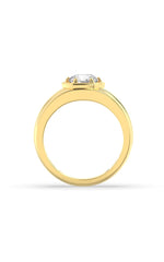 Load image into Gallery viewer, 2CTW Round Shaped Lab Grown Diamond (F/VS) Mens Ring in 14K White Gold
