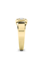 Load image into Gallery viewer, 2CTW Round Shaped Lab Grown Diamond (F/VS) Mens Ring in 14K Yellow Gold
