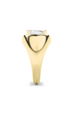 Load image into Gallery viewer, 3CTW Emerald Shaped Lab Grown Diamond (F/VS) Men's Ring in 14K Gold
