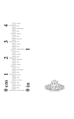 Load image into Gallery viewer, 2CTW Oval Shaped Lab Grown Diamond (F/VS) Accented Milgrain Engagement Ring in 14K Gold
