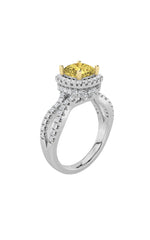 Load image into Gallery viewer, 2.25CTW Elongated Cushion Shaped Lab Grown Diamond (F/VS) Ring in 14K Gold
