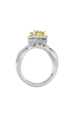 Load image into Gallery viewer, 2.25CTW Elongated Cushion Shaped Lab Grown Diamond (F/VS) Ring in 14K Gold
