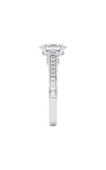 Load image into Gallery viewer, 2CTW Oval Shaped Lab Grown Diamond (F/VS) Accented Engagement Ring in 14K Gold

