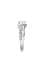 Load image into Gallery viewer, 2CTW Round Shaped Lab Grown Diamond (G/VS) Swirl Shank Accented Engagement Ring in 14K Gold
