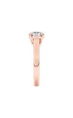 Load image into Gallery viewer, 2CTW Round Shaped Lab Grown Diamond (F/VS) Plain Cathedral Trellis Shank Solitaire Engagement Ring in 14K Gold
