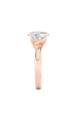 Load image into Gallery viewer, 2CTW Oval Shaped Lab Grown Diamond (F/VS) Bypass Shank Engagement Ring in 14K Gold
