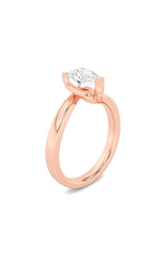 Load image into Gallery viewer, 2CTW Pear Shaped Lab Grown Diamond (F/VS) Bypass Shank Engagement Ring in 14K Gold
