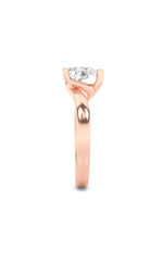 Load image into Gallery viewer, 2CTW Pear Shaped Lab Grown Diamond (F/VS) Bypass Shank Engagement Ring in 14K Gold

