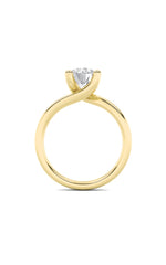 Load image into Gallery viewer, 1CTW Round Shaped Lab Grown Diamond (F/VS) Bypass Shank Engagement Ring in 14K Gold
