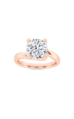 Load image into Gallery viewer, 1CTW Round Shaped Lab Grown Diamond (F/VS) Bypass Shank Engagement Ring in 14K Gold
