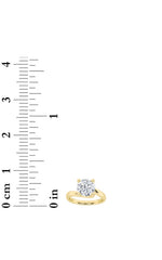 Load image into Gallery viewer, 1.5CTW Round Shaped Lab Grown Diamond (F/VS) Bypass Shank Engagement Ring in 14K Gold
