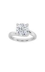 Load image into Gallery viewer, 2CTW Round Shaped Lab Grown Diamond (F/VS) Bypass Shank Engagement Ring in 14K Gold
