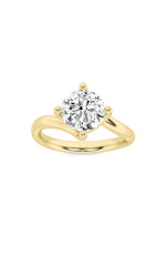 Load image into Gallery viewer, 1CTW Round Shaped Lab Grown Diamond (F/VS) Bypass Shank Engagement Ring in 14K Gold
