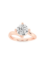 Load image into Gallery viewer, 1CTW Round Shaped Lab Grown Diamond (F/VS) Bypass Shank Engagement Ring in 14K Gold
