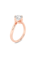 Load image into Gallery viewer, 1CTW Round Shaped Lab Grown Diamond (F/VS) Bypass Shank Engagement Ring in 14K Gold
