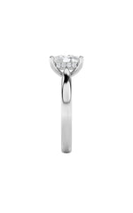 Load image into Gallery viewer, 2Cttw Elongated Cushion Shaped Lab Grown Diamond (F/VS) Classic Cathedral Shank Engagement Ring in 14K Gold
