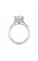 Load image into Gallery viewer, 2CTW Round Shaped Lab Grown Diamond (F/VS) Hidden Halo Cathedral Shank Engagement Ring in 14K Gold
