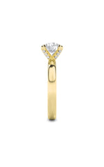 Load image into Gallery viewer, 2CTW Round Shaped Lab Grown Diamond (F/VS) Hidden Halo Petite Shank Ring in 14K Gold
