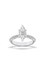 Load image into Gallery viewer, 2.5CTW Marquise Shaped Lab Grown Diamond (F/VS) Ring in 14K Gold
