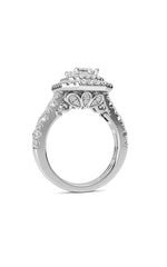 Load image into Gallery viewer, 2CTW Radiant Shaped Lab Grown Diamond (F/VS) Double Halo Engagement Ring in 14K Gold
