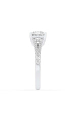 Load image into Gallery viewer, 2CTW Princess Shaped Lab Grown Diamond (F/VS) Split Shank Trellis Engagement Ring in 14K Gold
