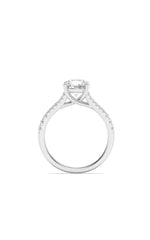 Load image into Gallery viewer, 2CTW Round Shaped Lab Grown Diamond (F/VS) Split Shank Trellis Engagement Ring in 14K Gold
