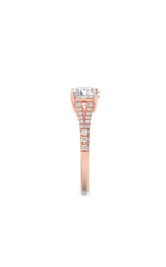 Load image into Gallery viewer, 2CTW Round Shaped Lab Grown Diamond (F/VS) Split Shank Trellis Engagement Ring in 14K Gold
