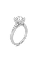 Load image into Gallery viewer, 2CTW Round Shaped Lab Grown Diamond (G/VS) Accented Enagement Ring in 14K Gold
