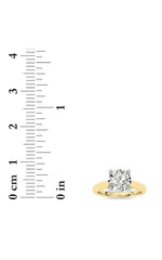Load image into Gallery viewer, 2CTW Round Shaped Lab Grown Diamond (G/VS) Accented Enagement Ring in 14K Gold
