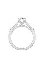 Load image into Gallery viewer, 3CTW Oval Shaped Lab Grown Diamond (G/VS) Twisted Basket Cathedral Shank Solitaire Ring in 14K Gold

