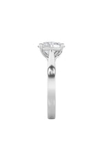 Load image into Gallery viewer, 3CTW Oval Shaped Lab Grown Diamond (G/VS) Twisted Basket Cathedral Shank Solitaire Ring in 14K Gold
