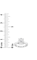 Load image into Gallery viewer, 3CTW Oval Shaped Lab Grown Diamond (G/VS) Twisted Basket Cathedral Shank Solitaire Ring in 14K Gold
