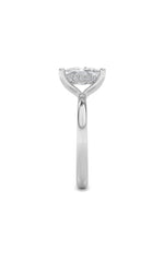 Load image into Gallery viewer, 2.5CTW Elongated Cushion Shaped Lab Grown Diamond (G/VS) Hidden Halo Petite Shank Ring in 14K Gold
