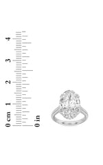 Load image into Gallery viewer, 7CTW Oval Shaped Lab Grown Diamond (F/VS) Bold Statement Accented Ring in 14K Gold
