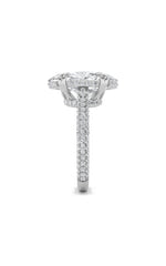 Load image into Gallery viewer, 7CTW Oval Shaped Lab Grown Diamond (F/VS) Bold Statement Accented Ring in 14K Gold
