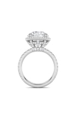 Load image into Gallery viewer, 6CTW Round Shaped Lab Grown Diamond (F/VS) Bold Statement Accented Ring in 14K Gold
