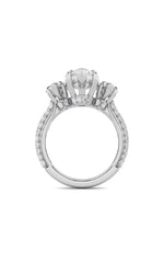 Load image into Gallery viewer, 7.75CTW Marquise Shaped Lab Grown Diamond (F/VS) Bold Statement Accented Ring in 14K Gold
