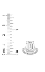 Load image into Gallery viewer, 8.5CTW Emerald Shaped Lab Grown Diamond (F/VS) Bold Statement Accented Ring in 14K Gold
