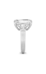 Load image into Gallery viewer, 9CTW Emerald Shaped Lab Grown Diamond (F/VS) Bold Statement Accented Ring in 14K Gold
