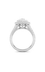 Load image into Gallery viewer, 6CTW Pear Shaped Lab Grown Diamond (F/VS) Bold Statement Accented  Ring in 14K Gold
