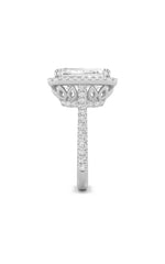 Load image into Gallery viewer, 6CTW Radiant Shaped Lab Grown Diamond (F/VS) Bold Accented Engagement Ring in 14K Gold
