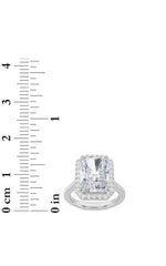 Load image into Gallery viewer, 6CTW Radiant Shaped Lab Grown Diamond (F/VS) Bold Accented Engagement Ring in 14K Gold
