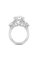 Load image into Gallery viewer, 7.25CTW Round Shaped Lab Grown Diamond (G/VS) Bold Accented Engagement Ring in 14K Gold

