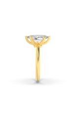 Load image into Gallery viewer, 1CTW Marquise Shaped Lab Grown Diamond (F/VS) Knife Edge Shank Solitaire Engagement Ring in 14K Gold
