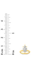 Load image into Gallery viewer, 1CTW Marquise Shaped Lab Grown Diamond (F/VS) Knife Edge Shank Solitaire Engagement Ring in 14K Gold
