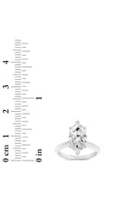 Load image into Gallery viewer, 2.5CTW Marquise Shaped Lab Grown Diamond (F/VS) Knife Edge Shank Solitaire Engagement Ring in 14K Gold
