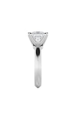 Load image into Gallery viewer, 3CTW Princess Shaped Lab Grown Diamond (F/VS) Knife Edge Shank Solitaire Engagement Ring in 14K Gold
