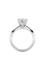 Load image into Gallery viewer, 1CTW Pear Shaped Lab Grown Diamond (F/VS) Knife Edge Shank Solitaire Engagement Ring in 14K Gold
