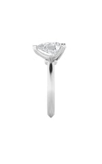 Load image into Gallery viewer, 1CTW Pear Shaped Lab Grown Diamond (F/VS) Knife Edge Shank Solitaire Engagement Ring in 14K Gold

